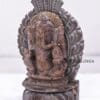 SHRI GANESH MAHAPRABHU WITH SINGHASHAN (PINKSTONE) MARBLE HEIGHT-03 INCH | Justkalinga.com.