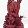 SHRI GANESH WITH SANKHA CARVED DESIGN MARBLE HEIGHT-5.5 INCH | Justkalinga.com.