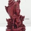 SHRI GANESH WITH SANKHA CARVED DESIGN MARBLE HEIGHT-5.5 INCH | Justkalinga.com.