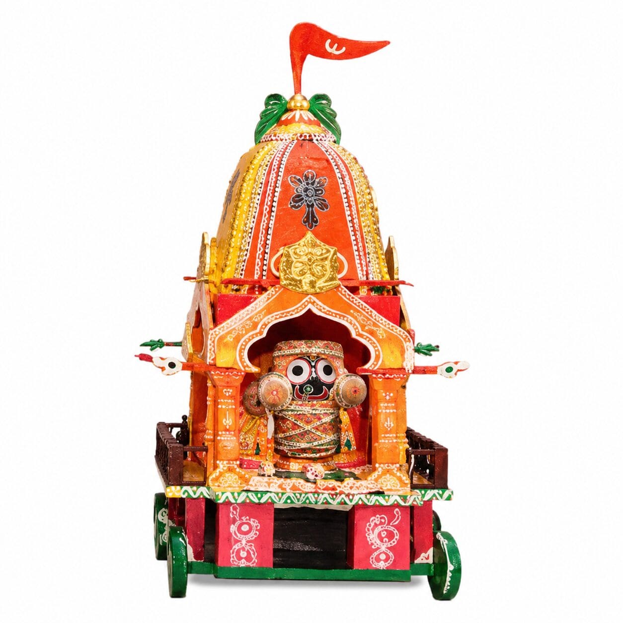 Handmade Wooden Jagannath Rath for Home