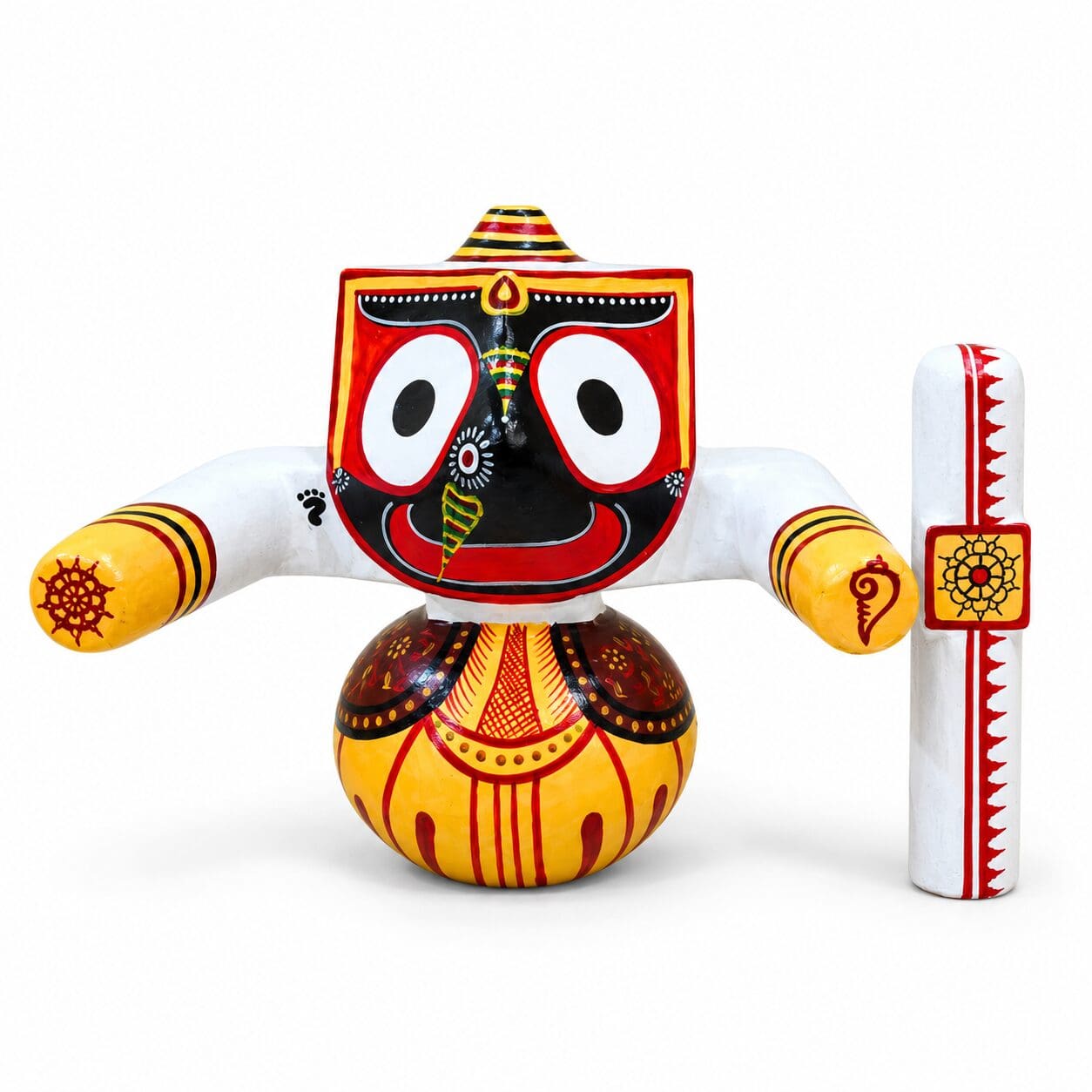 Laxmi Rupam: Ritual-Grade Neem Wood Jagannath Murti