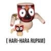 Hari Hara Jagannath Murti handcrafted from pure neem wood, representing the union of Vishnu and Shiva.