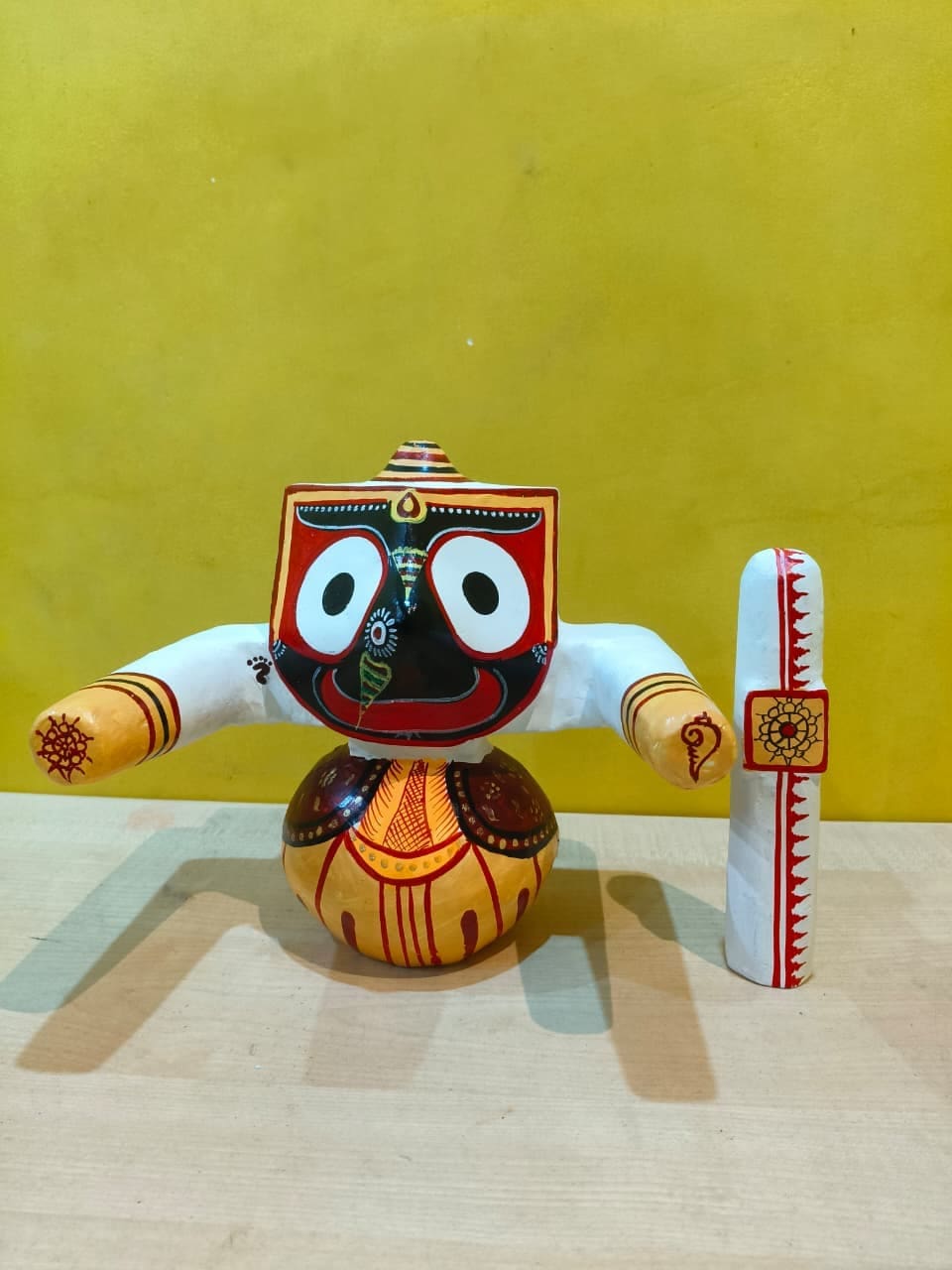 Laxmi Rupam: Ritual-Grade Neem Wood Jagannath Murti | From shri jagannath dham , puri