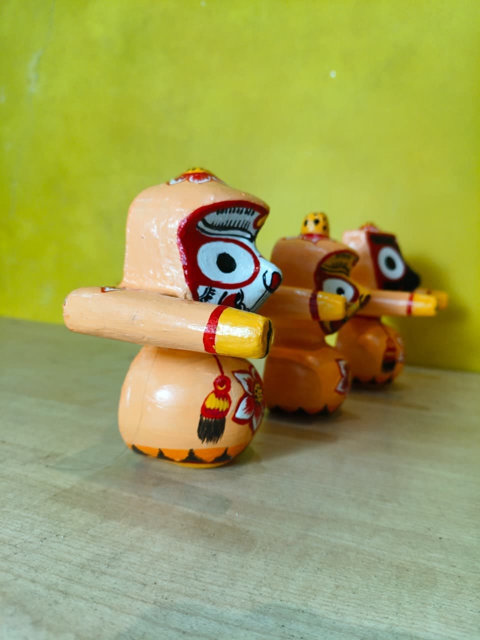 Mohon Rupam: Ritual-Grade Neem Wood Jagannath Set | From shri jagannath dham , puri - Image 5