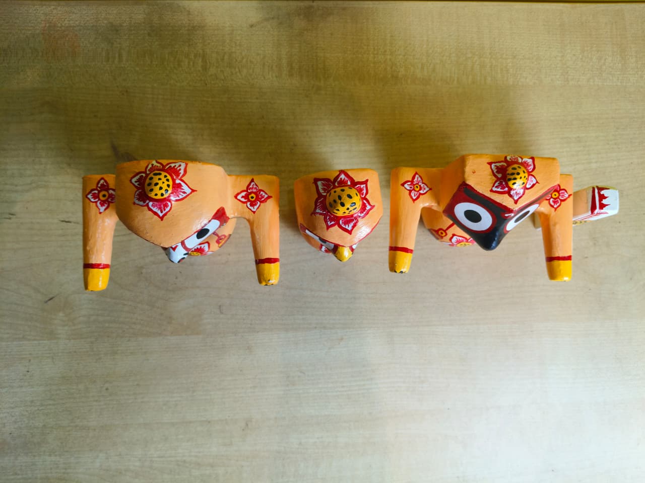 Mohon Rupam: Ritual-Grade Neem Wood Jagannath Set | From shri jagannath dham , puri - Image 3
