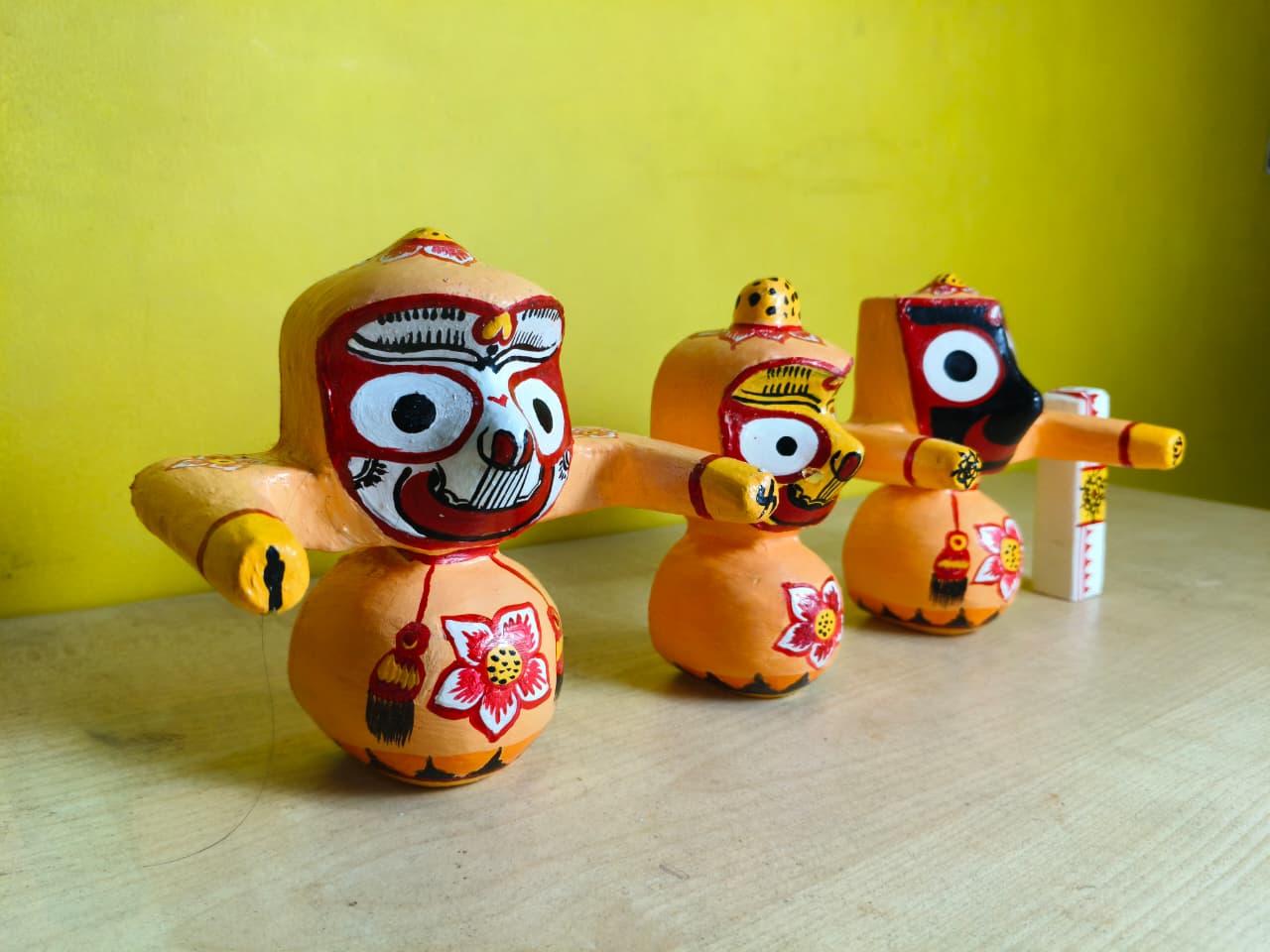 Mohon Rupam: Ritual-Grade Neem Wood Jagannath Set | From shri jagannath dham , puri - Image 2