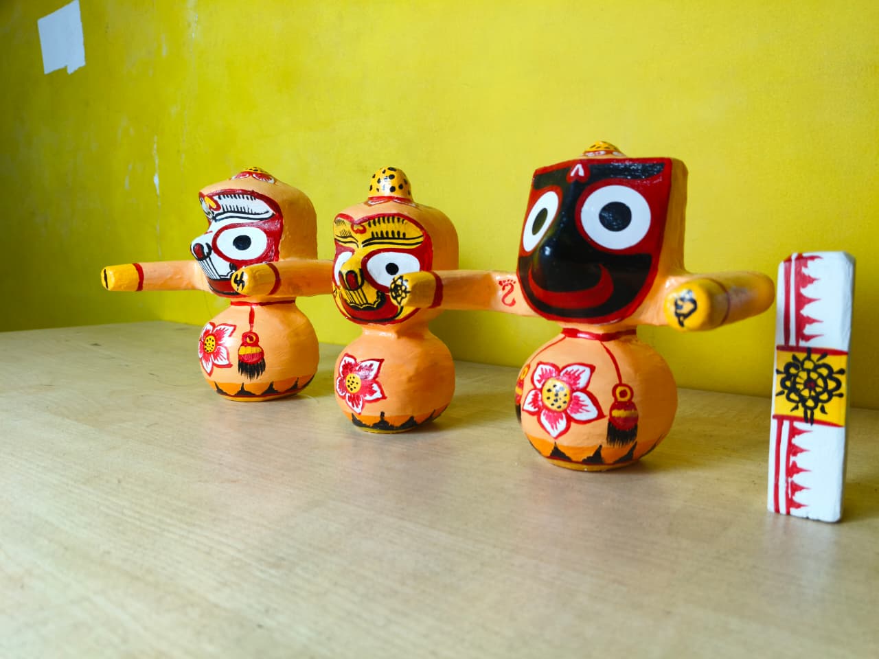 Mohon Rupam: Ritual-Grade Neem Wood Jagannath Set | From shri jagannath dham , puri - Image 4