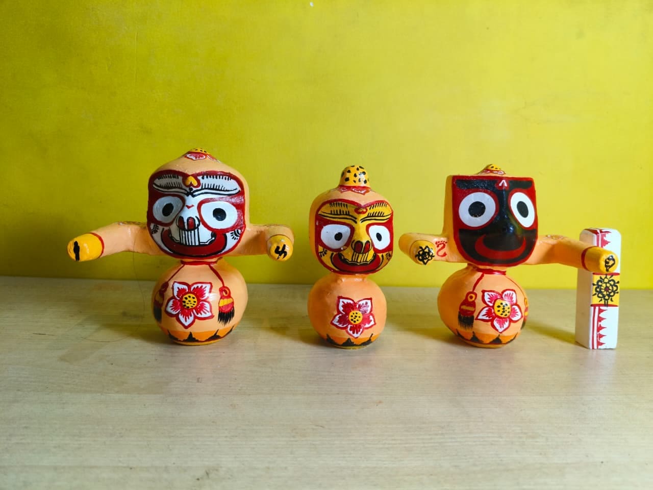 Mohon Rupam: Ritual-Grade Neem Wood Jagannath Set | From shri jagannath dham , puri