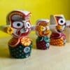 Raja Rupam: Ritual-Grade Neem Wood Jagannath Set | From shri jagannath dham , puri - Image 2