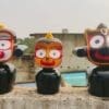 Kaleswara Rupam: Ritual-Grade Neem Wood Jagannath Set | From shri jagannath dham , puri