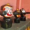 Kaleswara Rupam: Ritual-Grade Neem Wood Jagannath Set | From shri jagannath dham , puri - Image 3