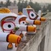 Sweta Varnam: Ritual-Grade Neem Wood Jagannath Set | From shri jagannath dham , puri - Image 4