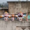 Sweta Varnam: Ritual-Grade Neem Wood Jagannath Set | From shri jagannath dham , puri