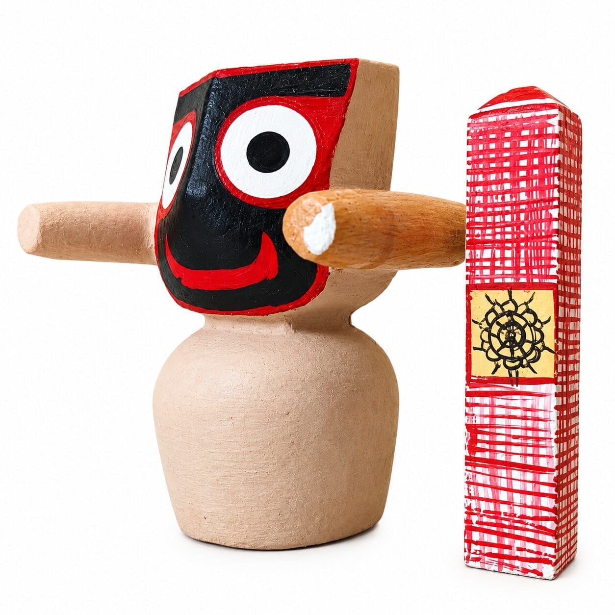 Mohon Rupam: Ritual-Grade Neem Wood Jagannath Murti - Image 4