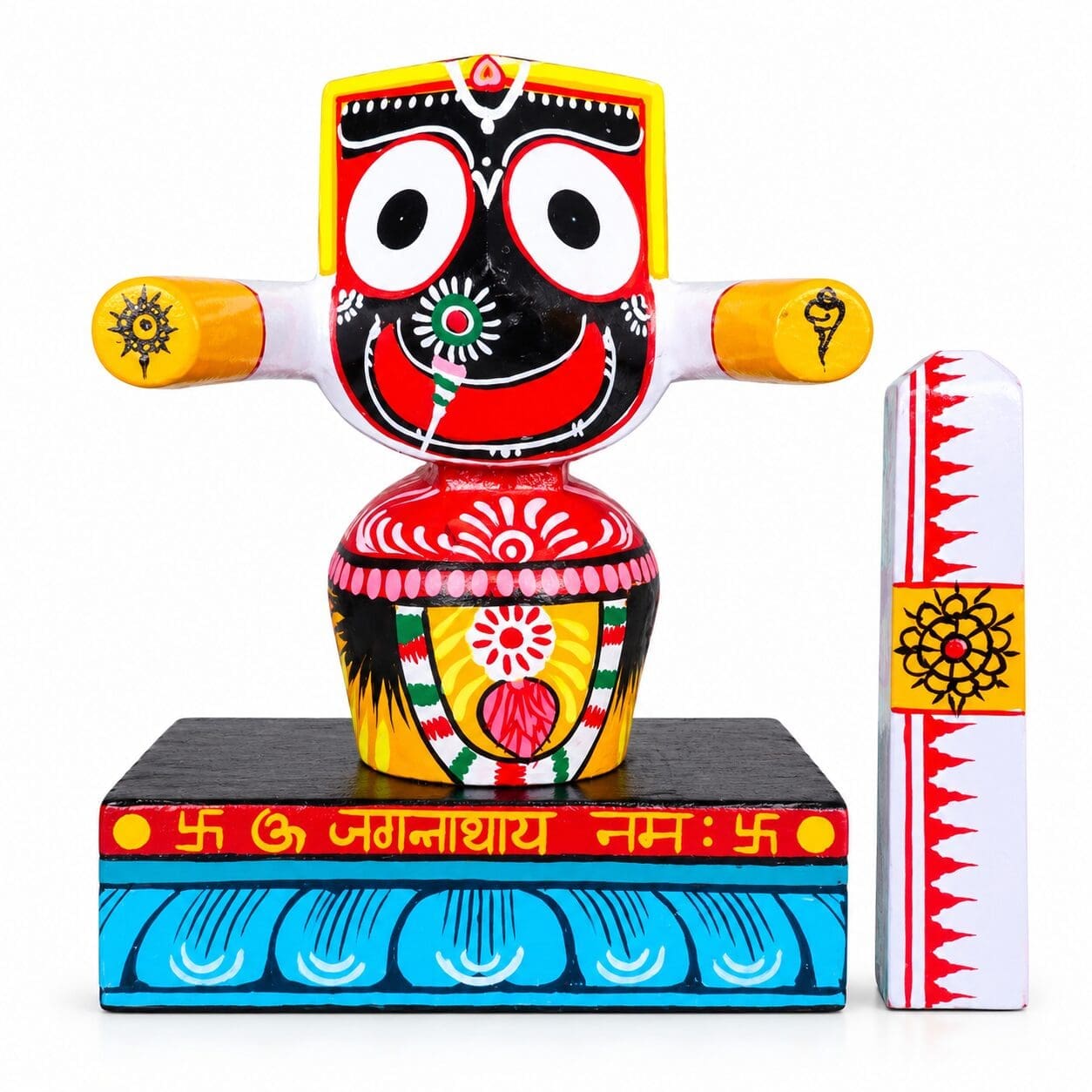 Raja Rupam: Ritual-Grade Neem Wood Jagannath Murti - Image 3