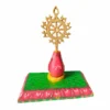 Nilachakra with Stand, a sacred symbol of Lord Jagannath, handcrafted from high-quality brass.
