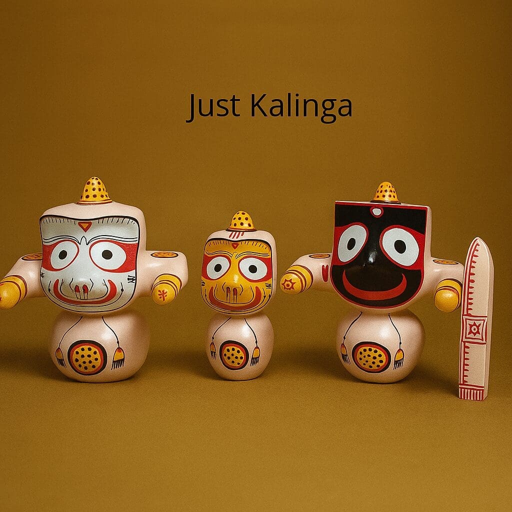 Mohon Rupam: Ritual-Grade Neem Wood Jagannath Set | From shri jagannath dham , puri