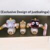 Handcrafted neem wood Mohan Rupam Jagannath Murti set featuring Lord Jagannath, Balabhadra, Subhadra, Sudarsan Chakra, with sacred accompaniments and puja guide, available in various sizes.