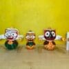 Laxmi Rupam: Ritual-Grade Neem Wood Jagannath Set | From shri jagannath dham , puri
