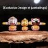 Handcrafted neem wood Padma Nava Jagannath Murti set representing Lord Jagannath, Balabhadra, Subhadra, and Shri Sudarshan ji, with Nirmalya, Sanjua, dress, and puja guide