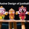 Handcrafted neem wood Raja Rupam Jagannath Murti set featuring the traditional round forms of Lord Jagannath, Balabhadra, Subhadra, Sudarsan Chakra, with Nirmalya, Sanjua, dress, and puja guide.