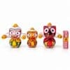 Raja Rupam: Ritual-Grade Neem Wood Jagannath Set