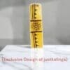 Auspicious yellow neem wood Sudarsan Chakra, a vibrant symbol of divine protection and energy for Shri Jagannath Mahaprabhu. Includes sacred Nirmalya Mahaprasadam and Sanjua. Available in various sizes.