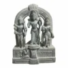 Sita, Ram, and Laxman Stone Murti, hand-carved with intricate detail, capturing the divine essence of these revered figures.