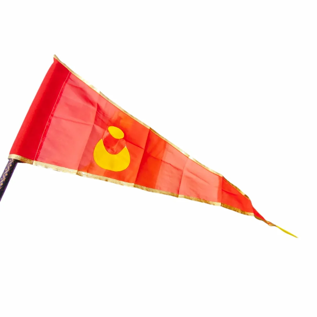 Embrace the divine with this beautiful Sun-Moon Flag, representing Lord Jagannath's presence and blessings.