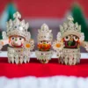 Eco-friendly Raja Besha attire made from lightweight and durable materials, perfect for adorning your deities.