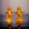 Welcome the divine presence of Rama and Krishna into your home with this exquisite stone murti.