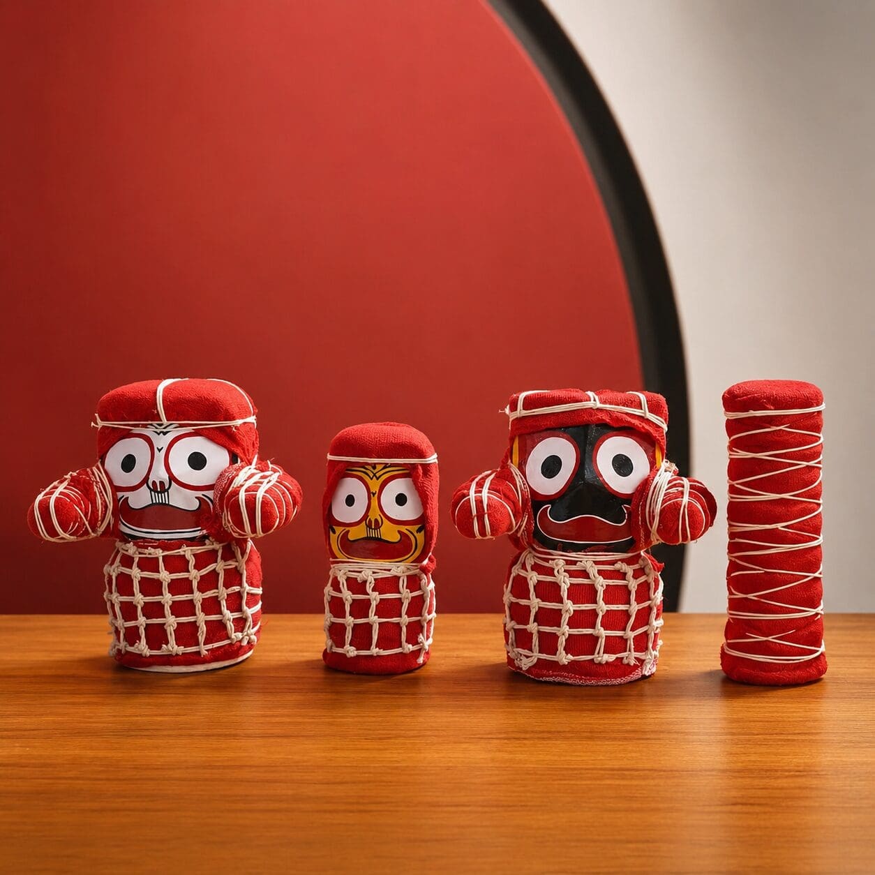 Senapata Lagi idol: Ritual-Grade Neem Wood Jagannath Set | From shri jagannath dham , puri - Image 2