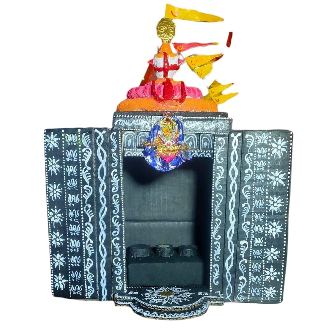 Shri Jagannath Home Temple without Murti: Ritual-Grade Neem Wood Jagannath Home Temple | From shri jagannath dham , puri - Image 3