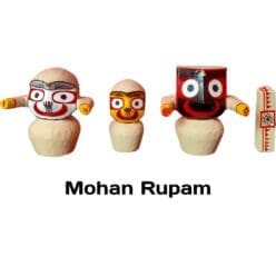 Mohan Rupam: Ritual-Grade Neem Wood Jagannath Set | From shri jagannath dham , puri