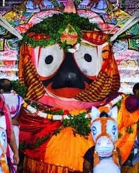 Colorful large-eyed statue, featured in the Dashamool article