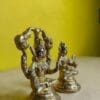 Brass Shridevi and Bhudevi Murti (3 Inches): Ritual-Grade Brass Jagannath Murti | From shri jagannath dham , puri - Image 3