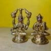 Brass Shridevi and Bhudevi Murti (3 Inches): Ritual-Grade Brass Jagannath Murti | From shri jagannath dham , puri - Image 2