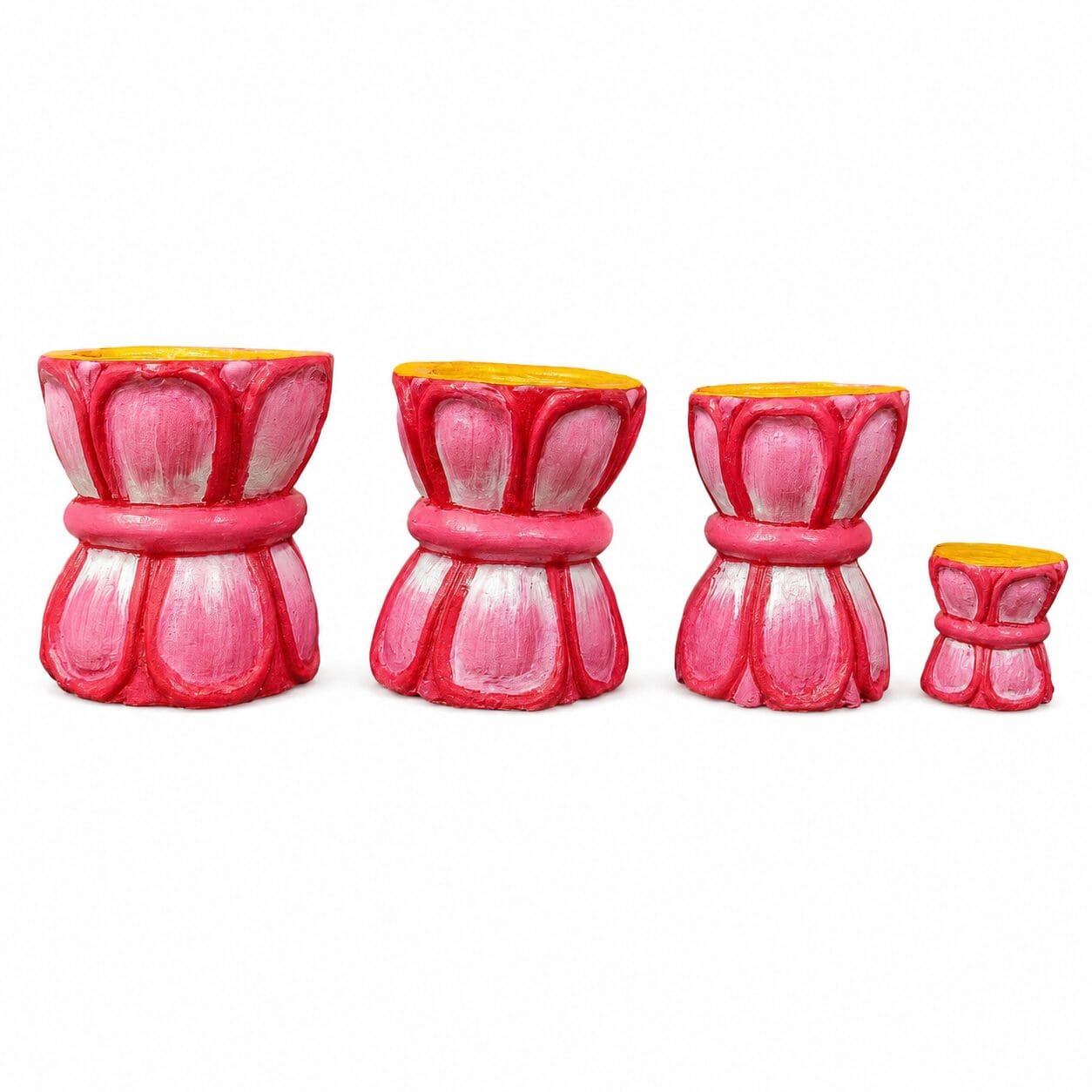Handcrafted Wooden Lotus Asan (Set of 4) | From shri jagannath dham , puri - Image 2
