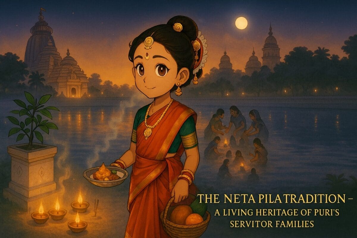 Neta Pila tradition among Puri Sebayat families