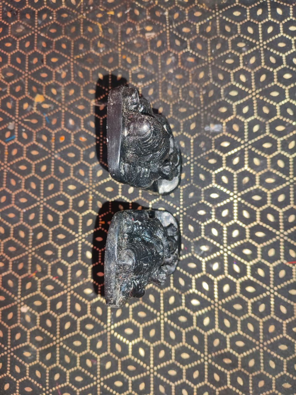 Jaya Vijaya Murti (Black Stone): Ritual-Grade Black Stone Dwarapalaka Pair | From shri jagannath dham , puri - Image 4