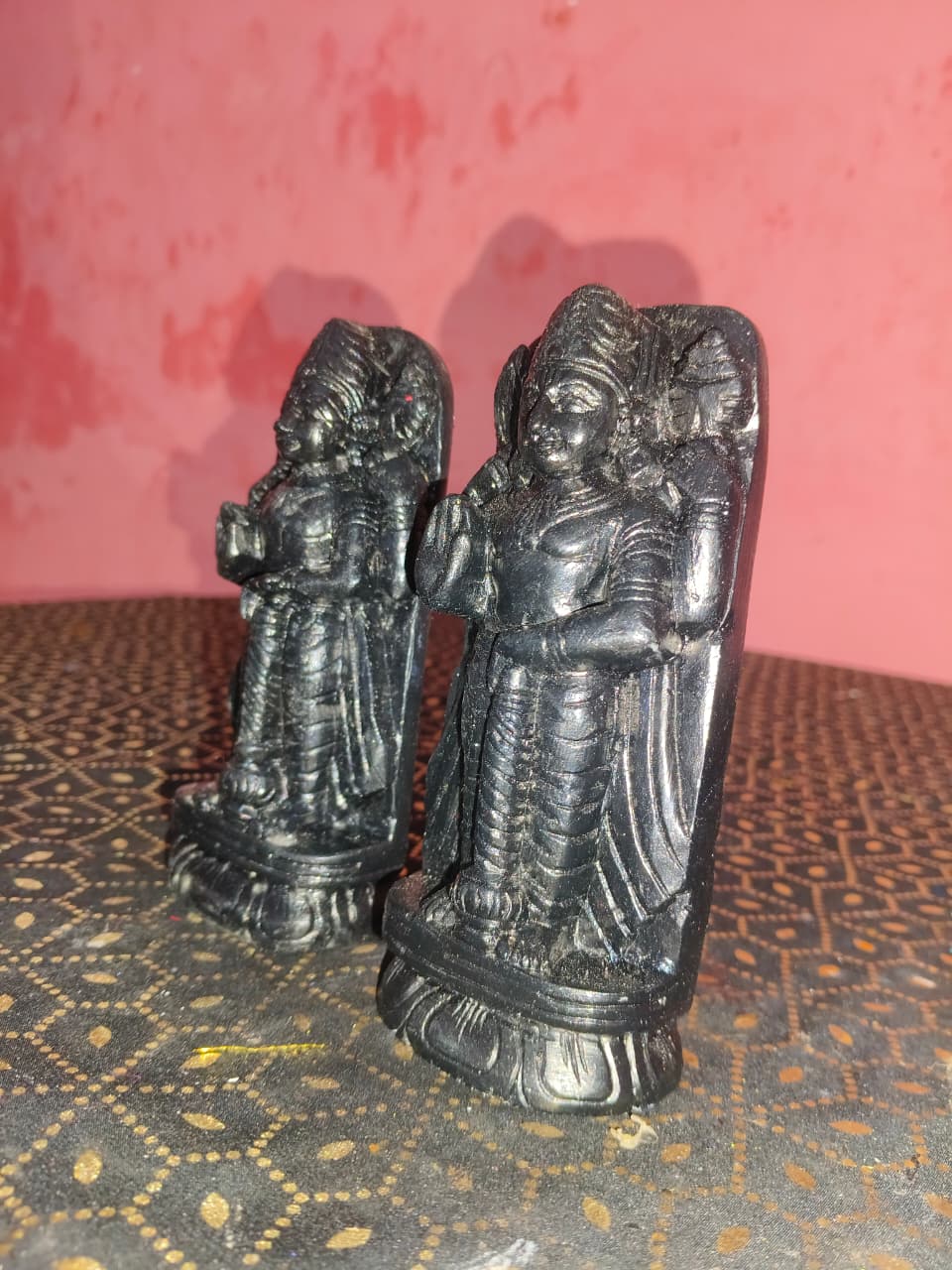 Jaya Vijaya Murti (Black Stone): Ritual-Grade Black Stone Dwarapalaka Pair | From shri jagannath dham , puri - Image 3