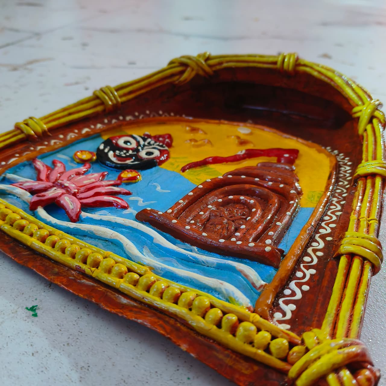 Nilasindhu Kula: Sacred Coastal Wall Art | From shri jagannath dham , puri - Image 3