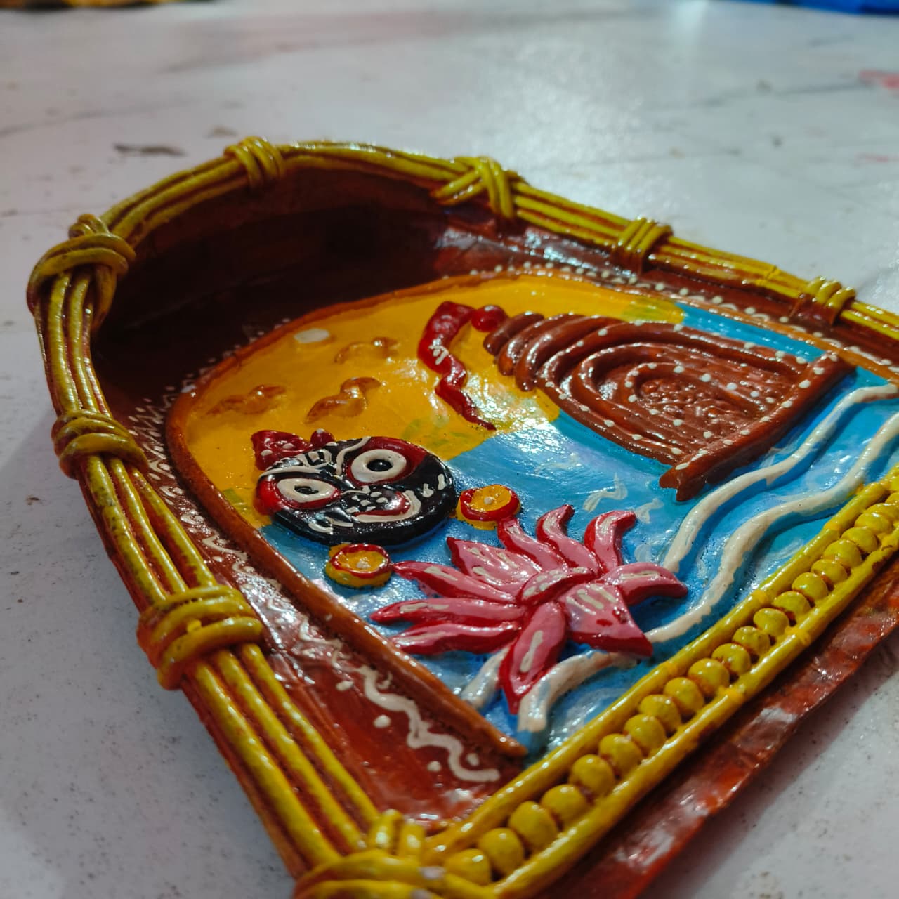 Nilasindhu Kula: Sacred Coastal Wall Art | From shri jagannath dham , puri - Image 4