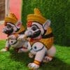 Temple Type Fiber Lion Set (2 Parts) | From shri jagannath dham , puri - Image 3