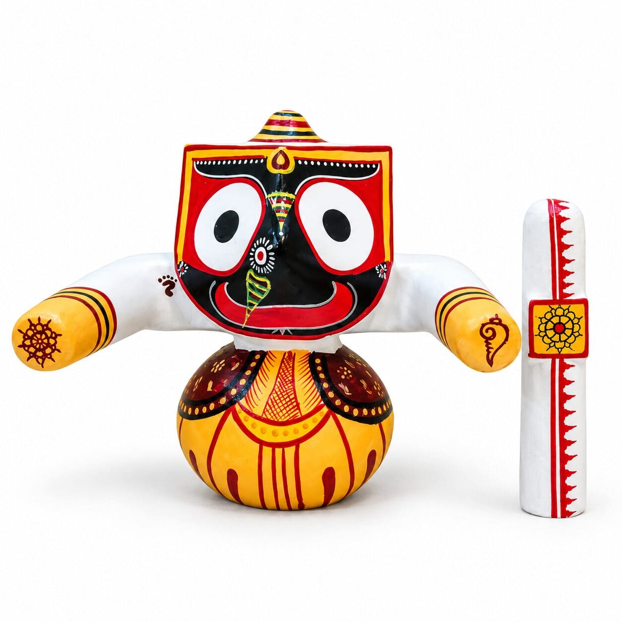 Laxmi Rupam: Ritual-Grade Neem Wood Jagannath Set - Image 5