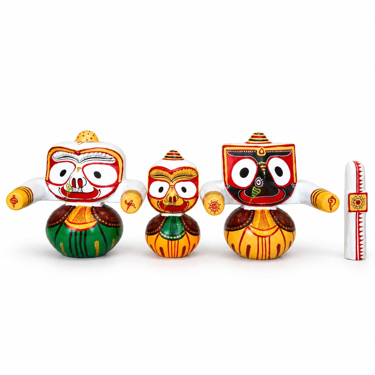 Laxmi Rupam Jagannath Set in neem wood for devotional home worship