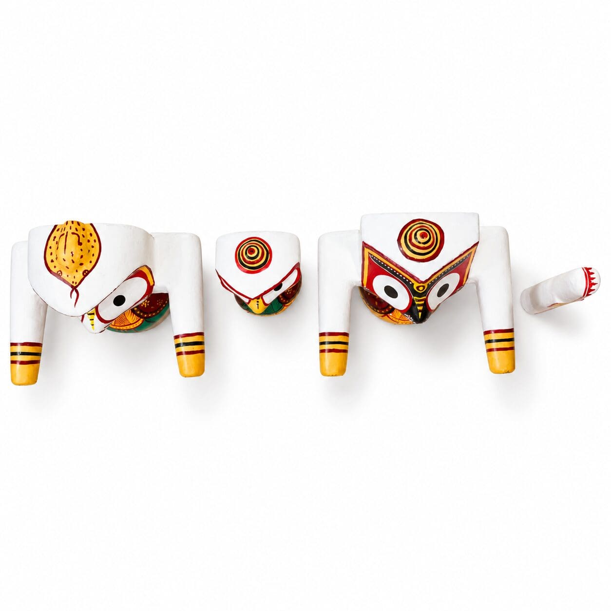 Laxmi Rupam: Ritual-Grade Neem Wood Jagannath Set - Image 2