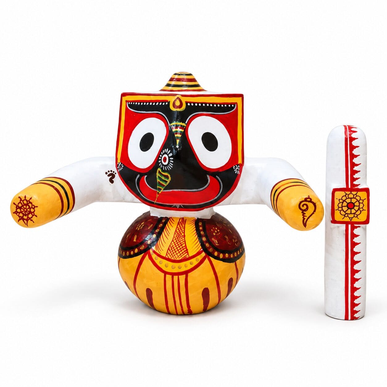Laxmi Rupam: Ritual-Grade Neem Wood Jagannath Set - Image 3